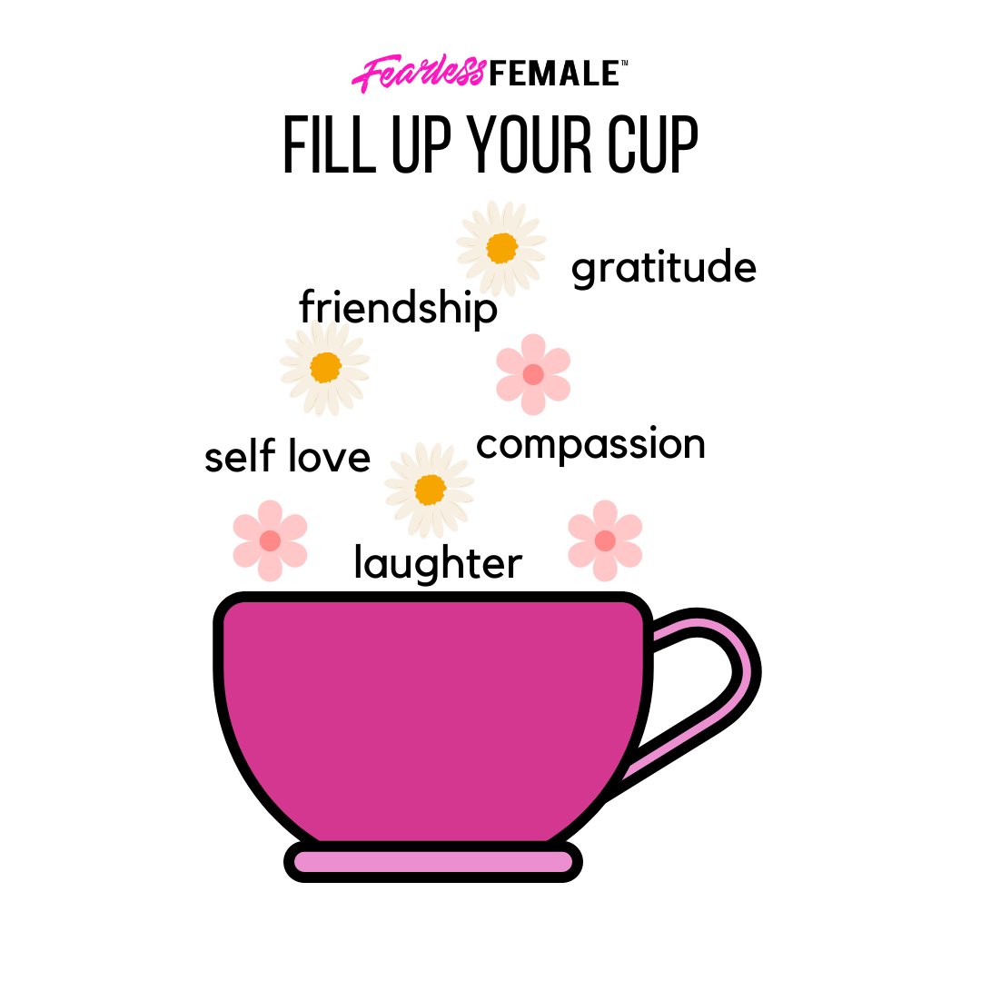 FearlessFemale9's tweet photo. Be sure to fill up your cup with things that are a positive influence in your life!
#fillyourcup #gratitude #laughter #friendship #compassion #selflove #inspiringquotes #dailyquotes #positive #lifecoachtips #fearlessfemale https://t.co/tPSUAdp0ub