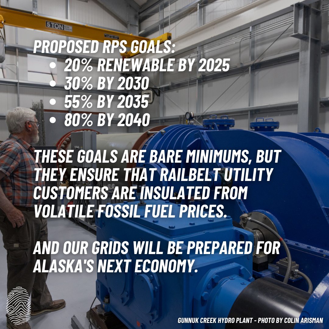 southeast_ak_cc's tweet photo. An RPS would set realistic goals and deadlines for railbelt utilities to achieve energy transition.
Read "Four Ways You and the Alaska Legislature Can Make a Difference on Climate Change" by Climate Program Manager Matt Jackson at 🔗 https://t.co/PjnnY2yh7o
#ClimateFriday https://t.co/BvcIED5bJB