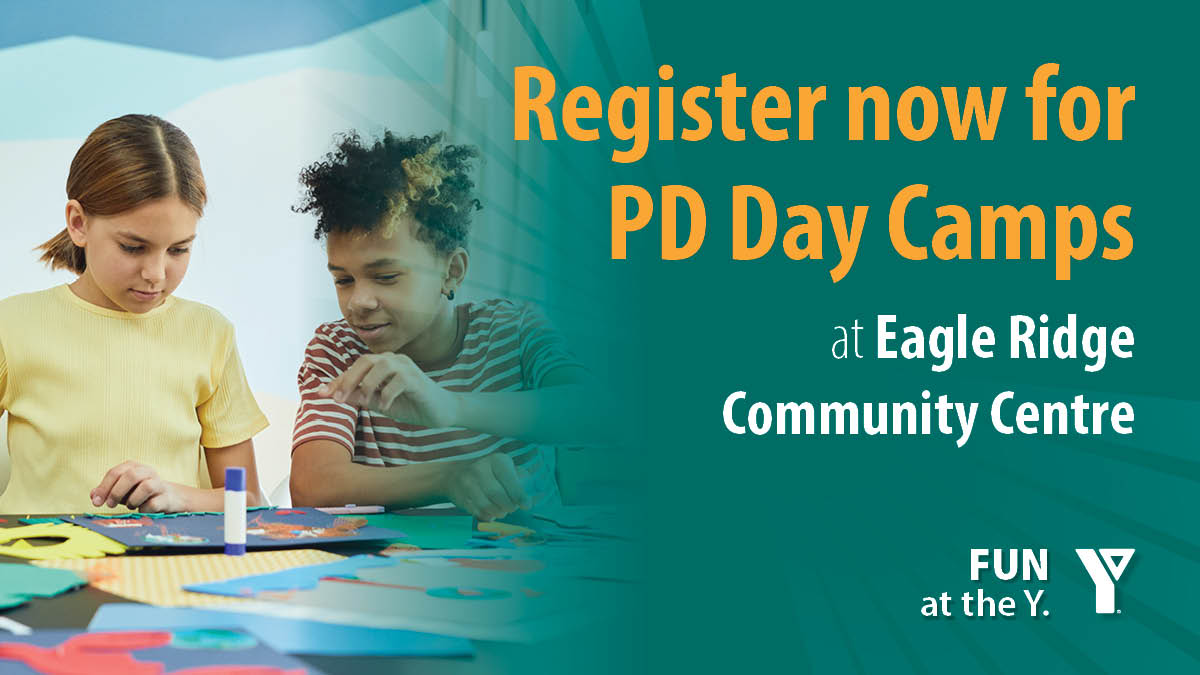 There's a PD Day next Friday! What are your kids doing? How does a day packed with fun and games at Eagle Ridge Community Centre YMCA sound? Register now for these upcoming days off school:

🔹 December 2
🔹 December 16
🔹 December 23

Go to ymcanab.ca/pdcamps to register!