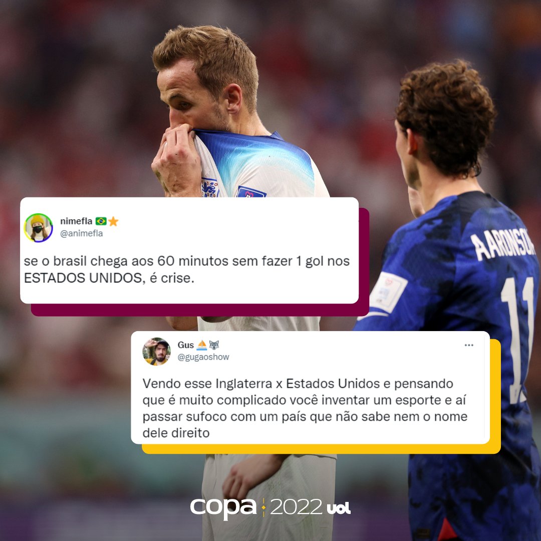 UOLEsporte's tweet photo. ALGUÉM ACORDADO? 😴💤

Inglaterra e Estados Unidos fizeram um jogo de pouquíssimas chances e menos emoções ainda e ficaram no 0 a 0. O vencedor é quem decidiu fazer outra coisa...

#UOLNaCopa2022 https://t.co/mbp1aI0hq9