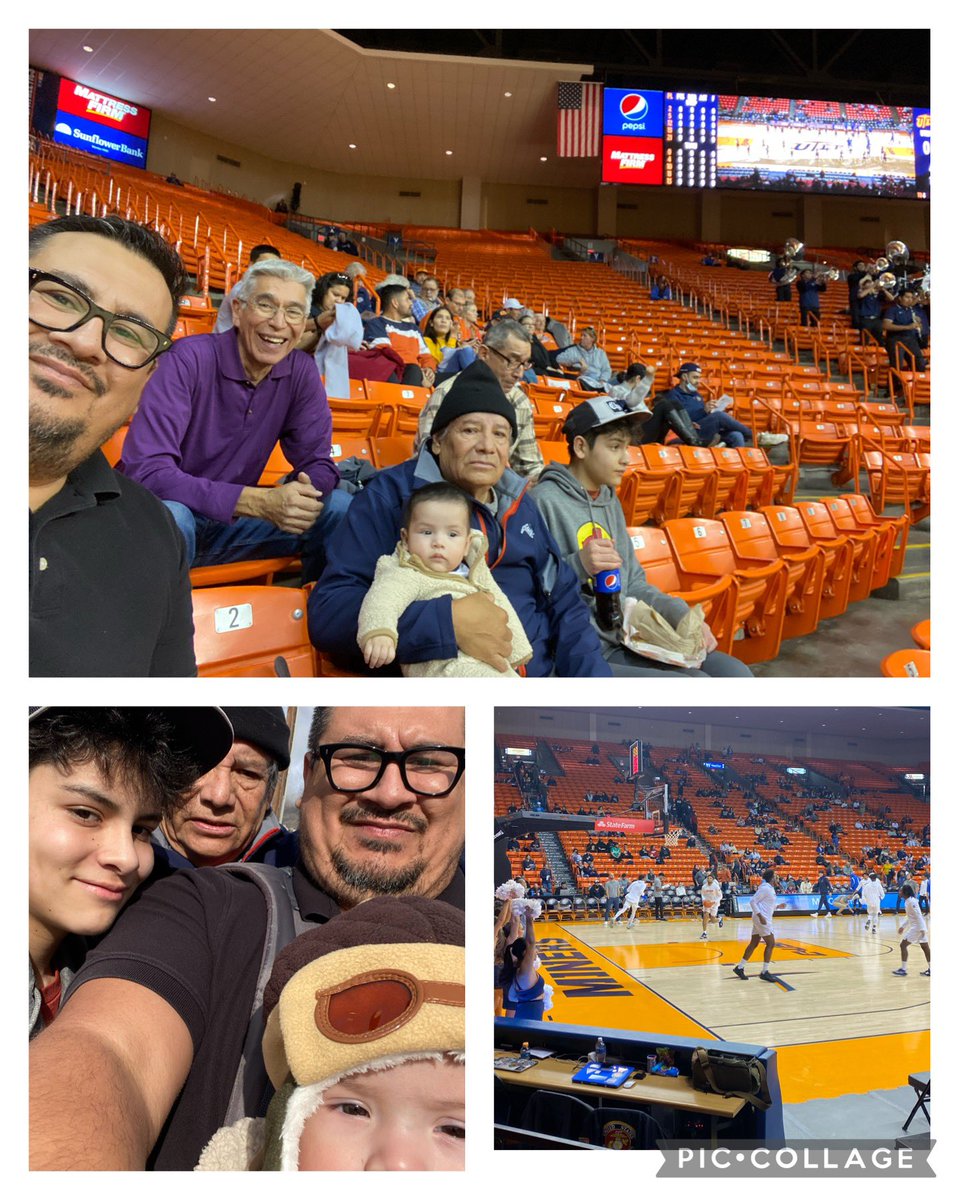R_Benavides2's tweet photo. Out supporting our @UTEPMBB after thanksgiving food overload!  #picksup #minermania @UTEPAthletics #utepalumni https://t.co/pp3mOdyQcp