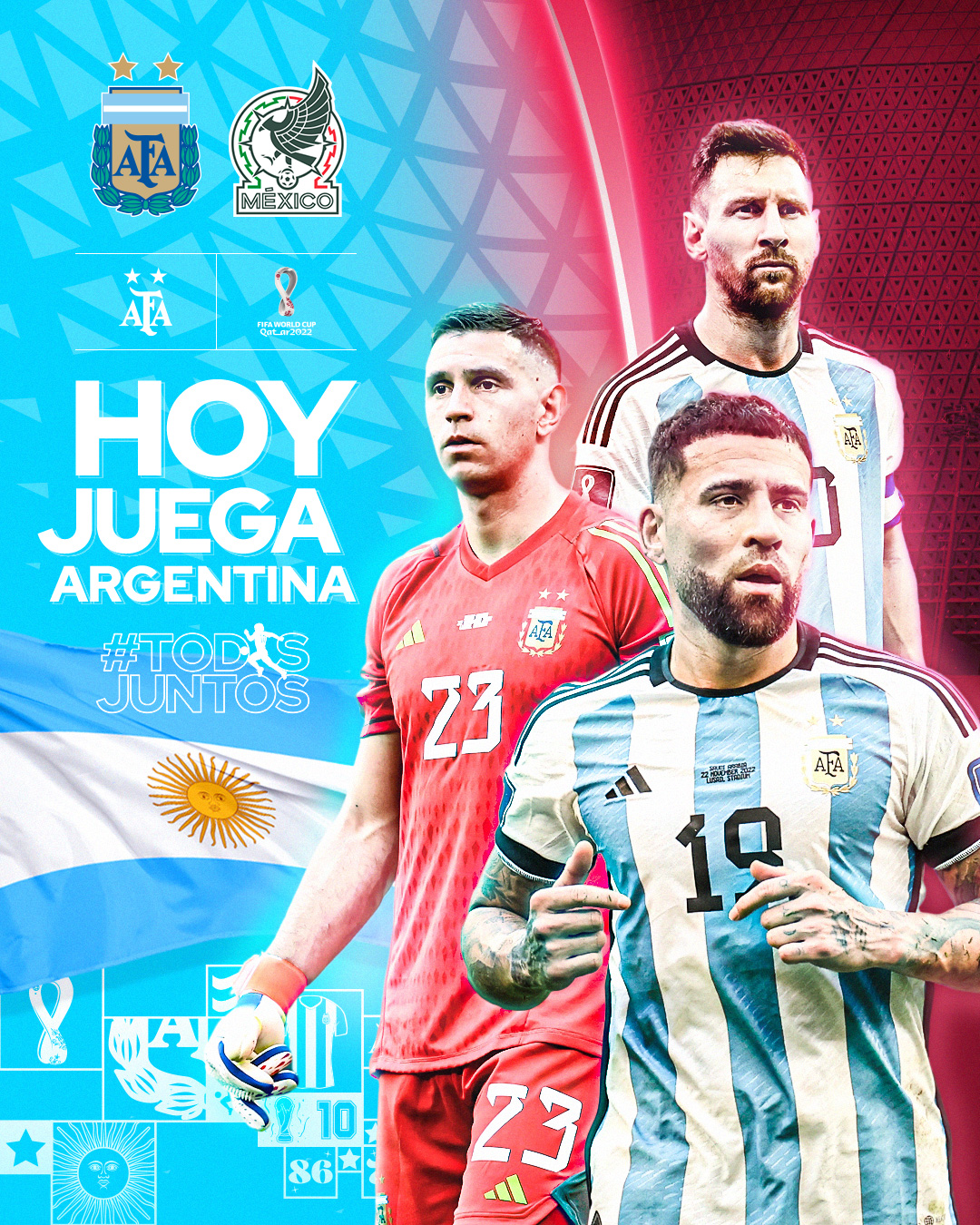 🇦🇷 Selección Argentina on Twitter: "#Qatar2022 🗓 Grupo C - Fecha 2 ⚽️ @ Argentina 🇦🇷 - #México 🇲🇽 🕗 16.00 🏟️ Lusail 👨‍⚖️ Daniele Orsato (Italia) 📝 https://t.co/utfARMNbwY https://t.co/B7qXmeuu7d" Twitter