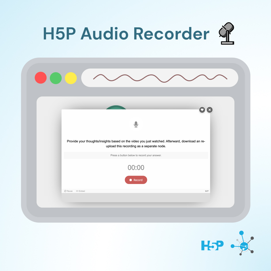 Check out <a href="/H5PTechnology/">H5P</a>'s Audio Recorder content type (h5p.org/audio-recorder)! Tapestry authors can integrate audio recorders into their tapestries, which allows students to record and download their audio submissions, and re-upload them as separate nodes! 🎙️🔊