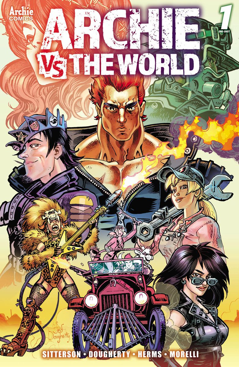 ArchieComics's tweet photo. The #ArchievstheWorld creative team of @aubreysitterson and@jebriodo talked with @TheComicon about what to expect from the wild upcoming one-shot! https://t.co/KWRS8VeEqz https://t.co/YYniq3vEsm