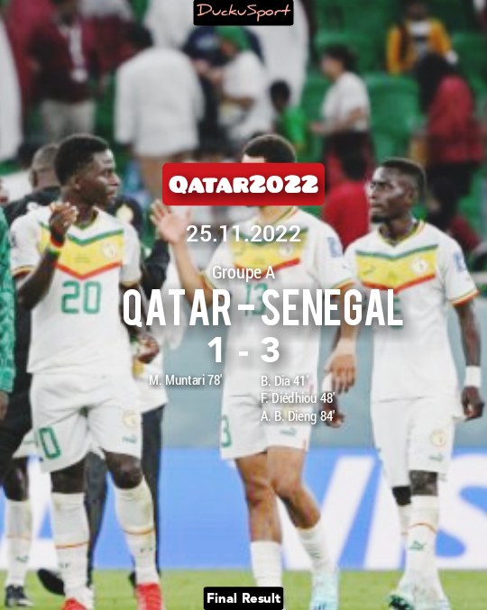 DuckuSport's tweet photo. #FIFAWorldCup: Les résultats de ce Vendredi 25.11.2022 !👇👇👇 https://t.co/H24w72cAli