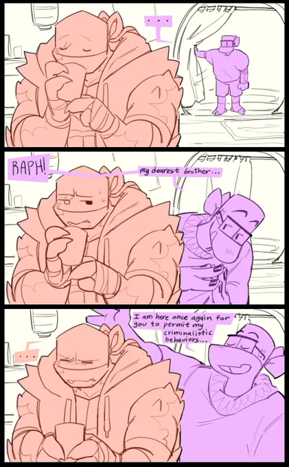 he may be going out to do crimes but he at least has the courtesy to let raph know that hes goin out, #rottmnt 