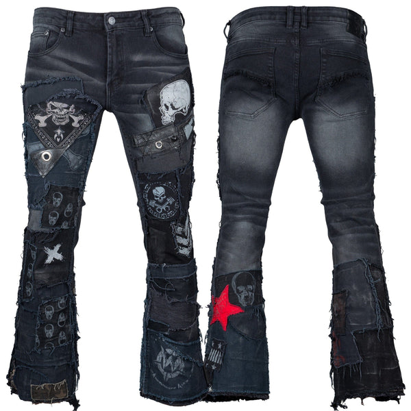 wornstar's tweet photo. One Of A Kind | READY TO SHIP 
WORNSTAR CUSTOM - PATCHWORK JEANS  - SIZE 36X29 
https://t.co/Cdqg682zDv | #wornstar #wornstarclothing #wornstarcustomchopshop #readytoship #instock #custompants https://t.co/Yt5bAlkrR2