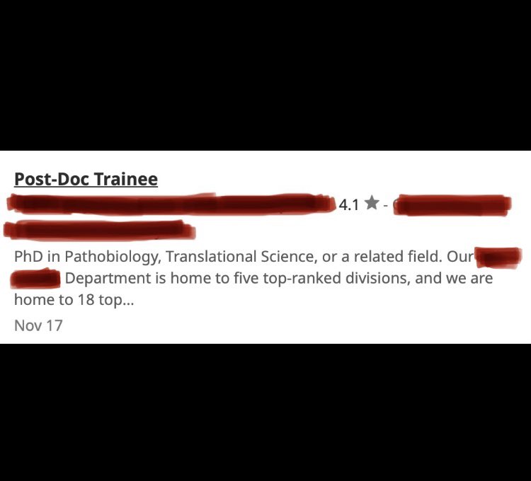 For the love of god can we please stop referring to positions as “Trainee” when they require a PhD? Y’all do not want to know what the pay range is on these positions either. #altac #altacchats “wHy CaN’t wE fInD a pOsT-dOc” 🙄