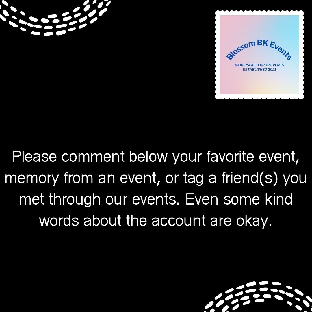 Announcements from BlossomBKEvents