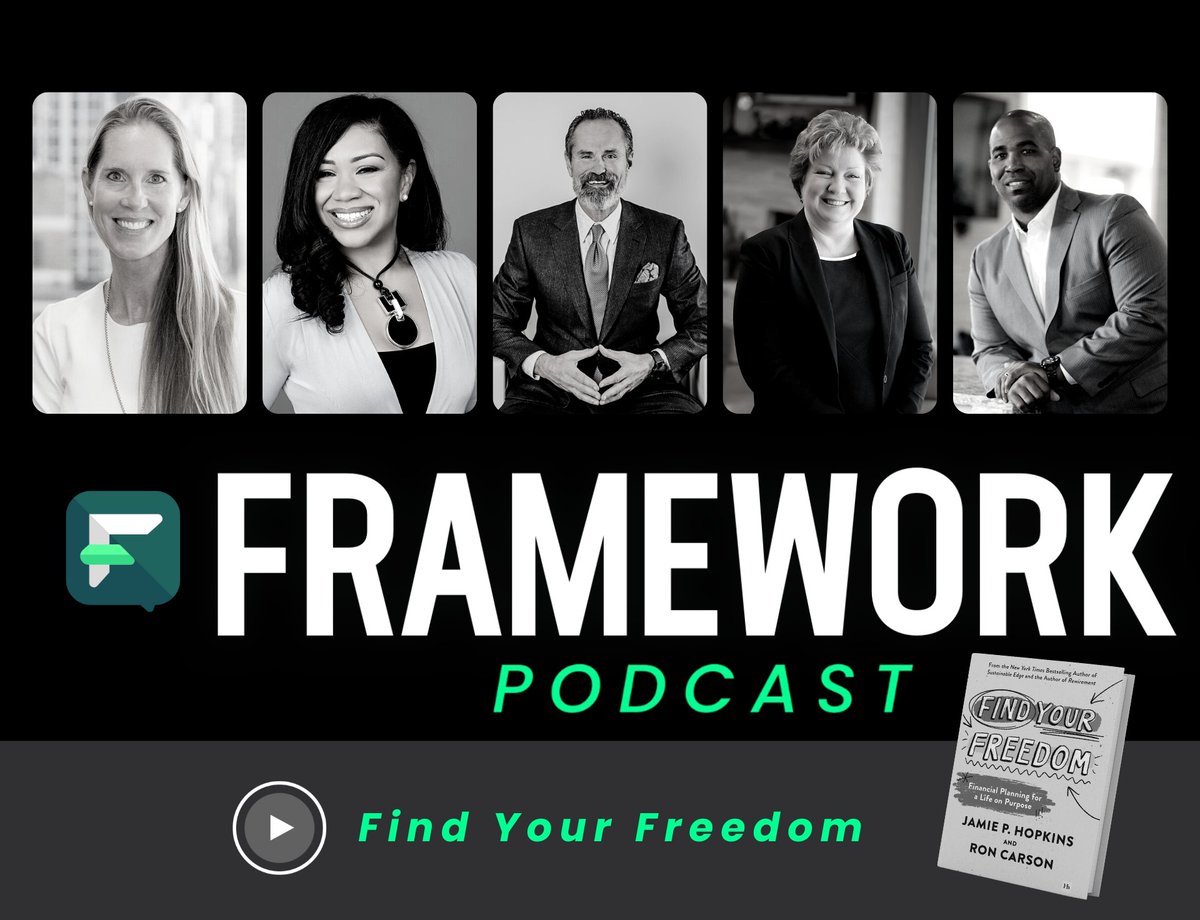 🎙️@RetirementRisks brought together brilliant minds in the most recent Framework episode to discuss #FindYourFreedom @Marques_Ogden, @jaqcampbell, @rchusker, Jamie Carroll and Kellan Brown share what has inspired them in life! 🎧Listen here: bit.ly/3EuHysJ