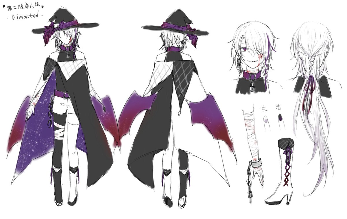 Eddie_NMC44's tweet photo. 人設圖二版☆重新設計((…是草稿啦…
艾迪 Eddie_NightMare Catcher No.44
��艾 Diai_DreamCatcher No.44
迪曼泰德 Dimanted_Demon
米提亞 Meteor_hexagram
各自代表兩種性格 之後會解釋
#nmc44art https://t.co/H15yqGpOtP