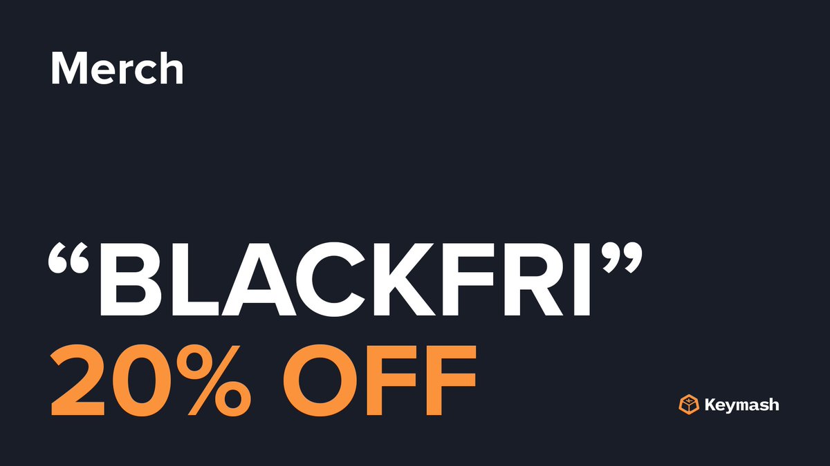 KeymashGame's tweet photo. We also have 20% off on our entire merch in case you have not copped anything yet!

https://t.co/xlQ39cHKvn https://t.co/Mg6NTMnmrk