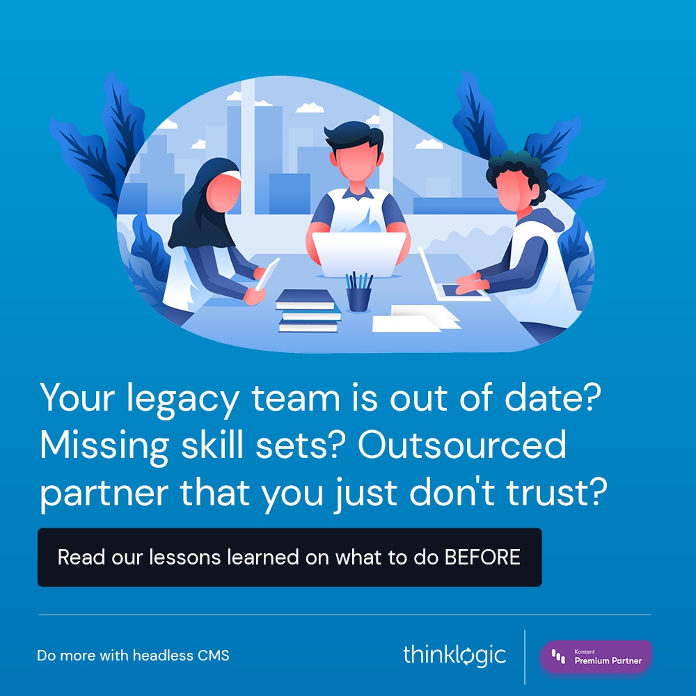 ThinkLogicLA's tweet photo. Your legacy team is out of date? Missing skill sets? An outsourced partner that you just don't trust? 

Development is hard and there are so many reasons to get frustrated. 

Read our lessons learned on what to do BEFORE you reach the boiling point: https://t.co/QOCpRazwwT https://t.co/Px99F9I6gq