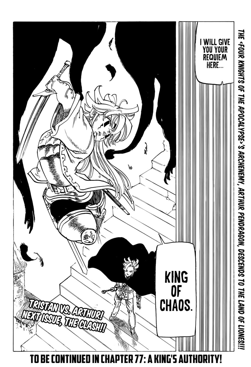 Trijosh1's tweet photo. Arthur is here guys let's go! #SevenDeadlySins #NanatsuNoTaizai #FourKnightsOfTheApocalypse #FKOTA #4kota #ArthurPendragon #TristanLiones #TristanVsArthur #Chapter76 #Descent
5/6 https://t.co/bJqpDQw6PJ