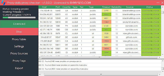 "Proxy-daily proxy scraper and checker" 24/7 proxy scraper - continuously provides fresh proxies. view more: bymyseo.com/2022/08/proxy-…