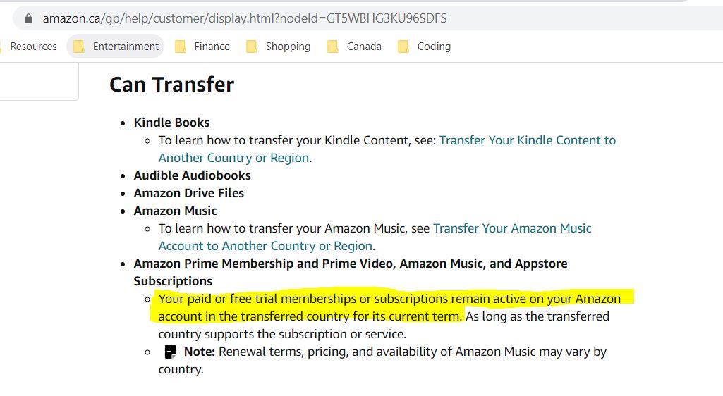 cjc_im's tweet photo. Hi @AmazonHelp @amazon I transferred my UK a/c to a Canadian one after confirming on both sites that when a/c's are transferred the Prime membership also transfers until the end of the current term. Turns out it doesn't though, both sites lying. Confirmed by customer support. https://t.co/4YMMyTMlba