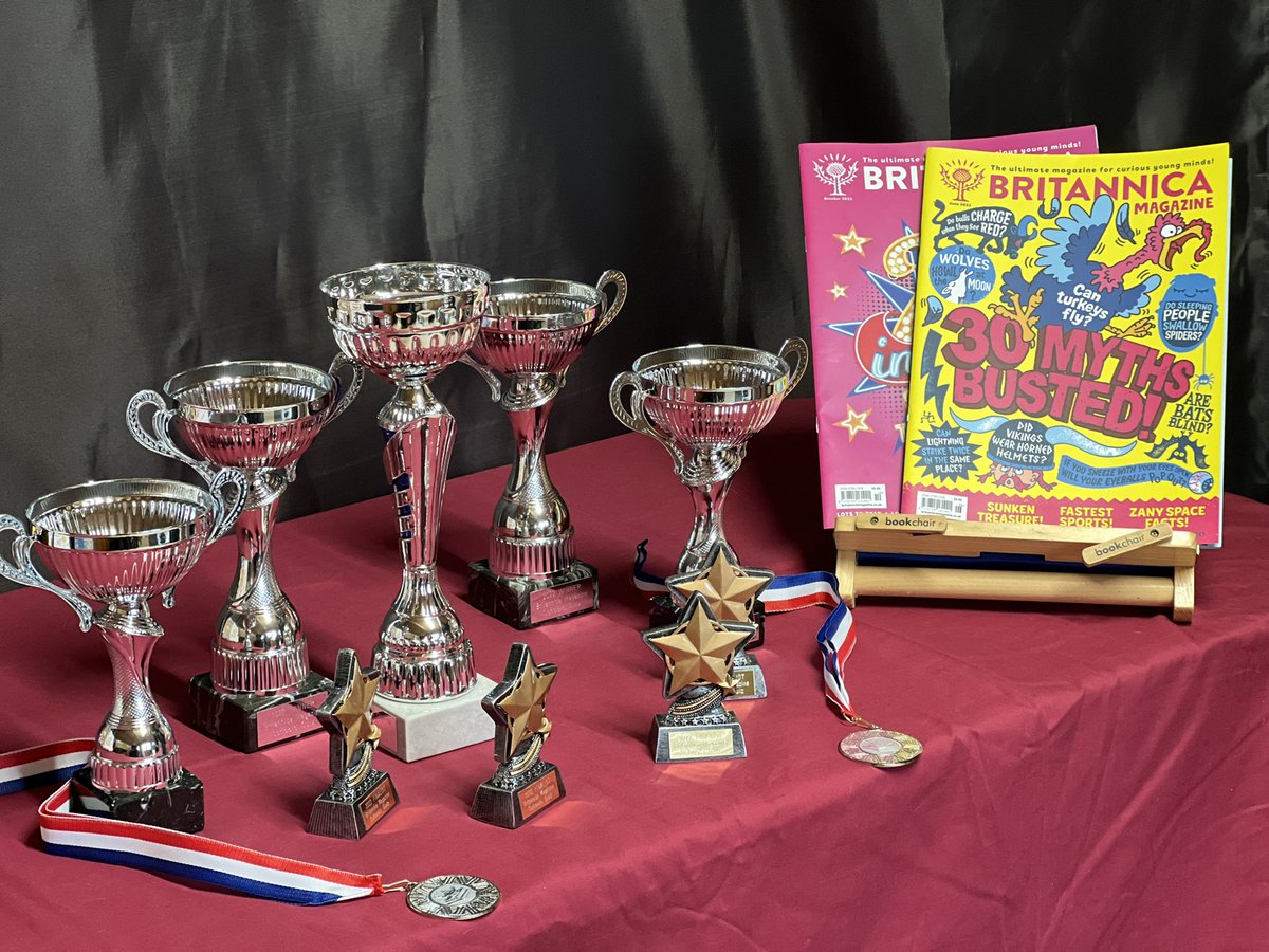 So much excitement for this Wednesday’s in-person final of the @BritannicaMag Schools Quiz Challenge taking place <a href="/BridewellCentre/">Bridewell Theatre</a>. We have 8 schools taking part from Stenness Community Sch in Orkney to Killicomaine JHS in Ulster - look at the trophies!! 🏆🏆🏆<a href="/TeacherToolkit/">🇬🇧 TeacherToolkit.co.uk</a>