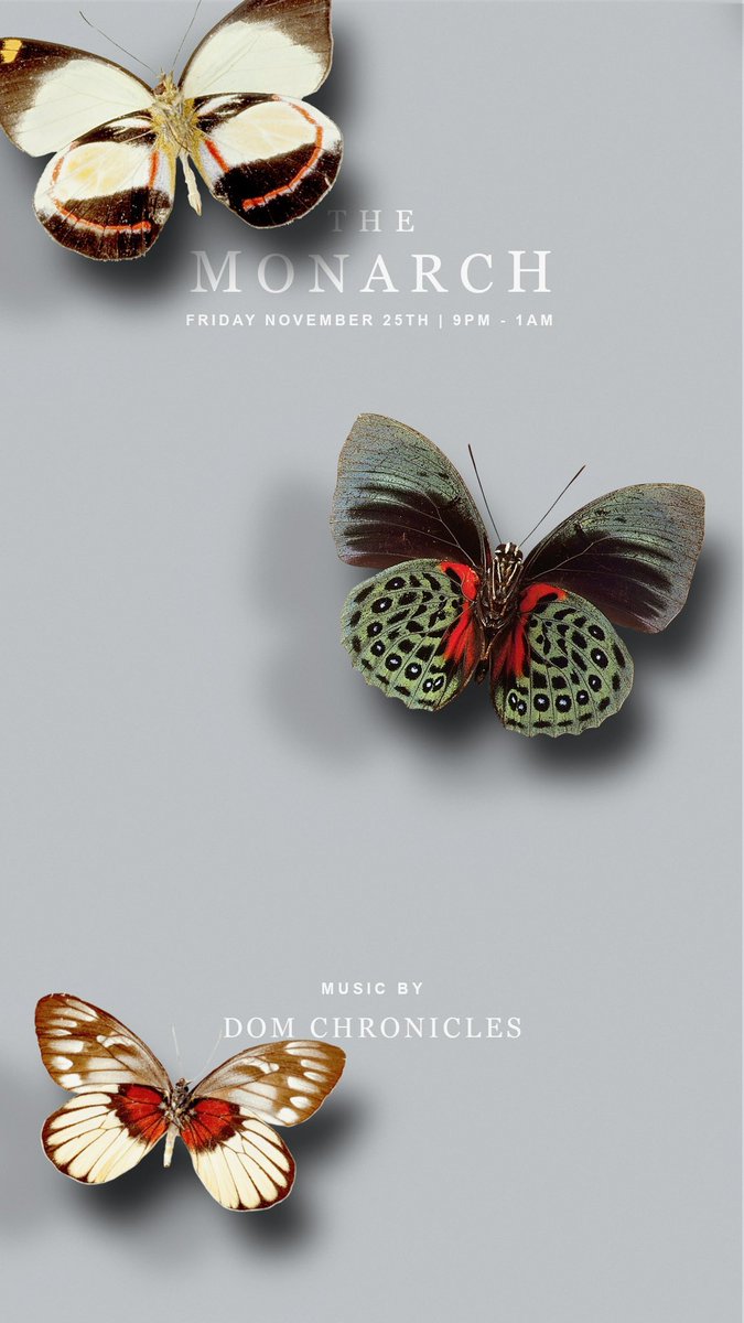 Kansas City catch me at The Monarch tonight… I got some selections + energy to share with y’all. 🖤🦋