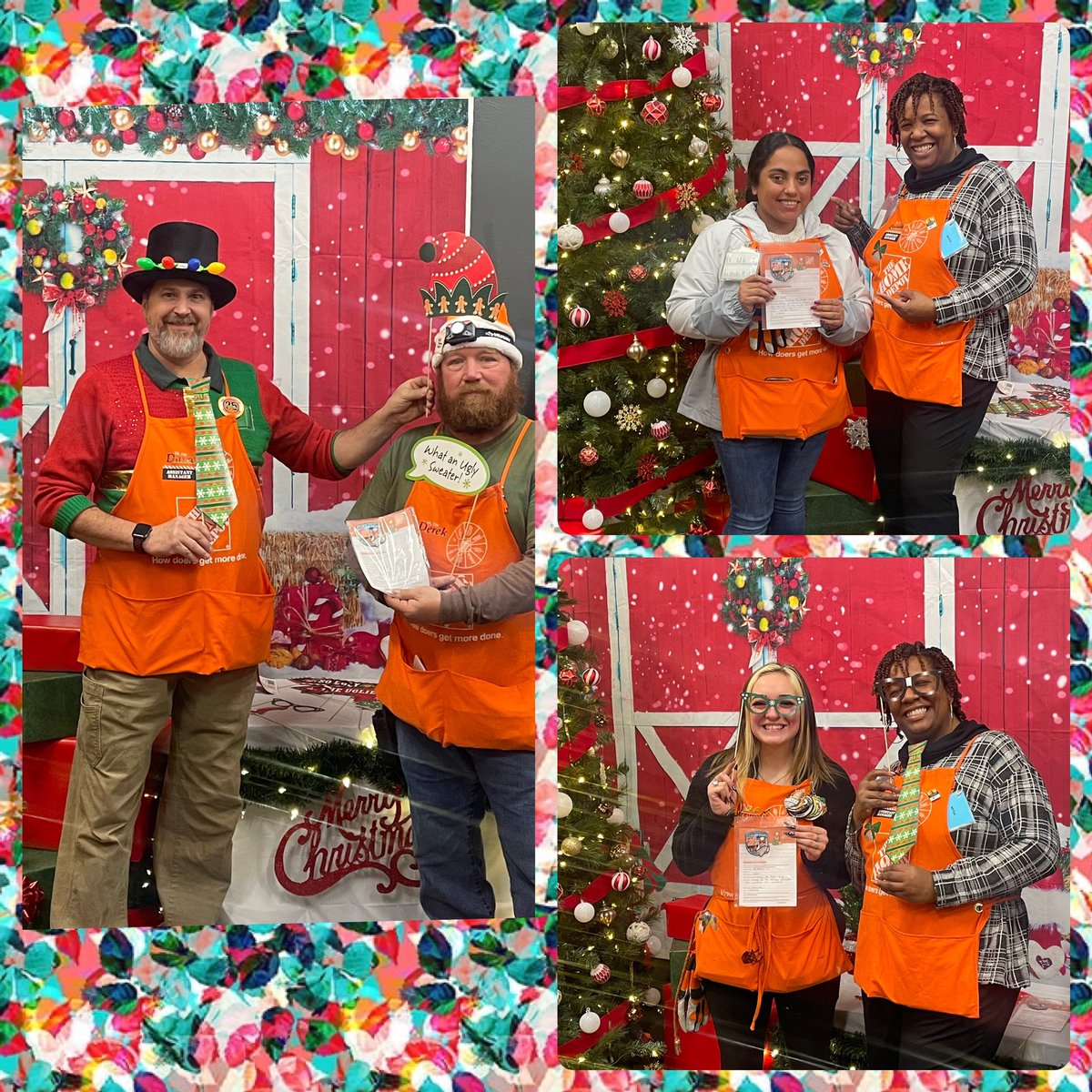 Three very knowledgeable and deserving associates. Helping with holiday decorations, in tuned with the business and doing the right thing for other associates and customers. Thanks Derek, AnnMarie and Yesi