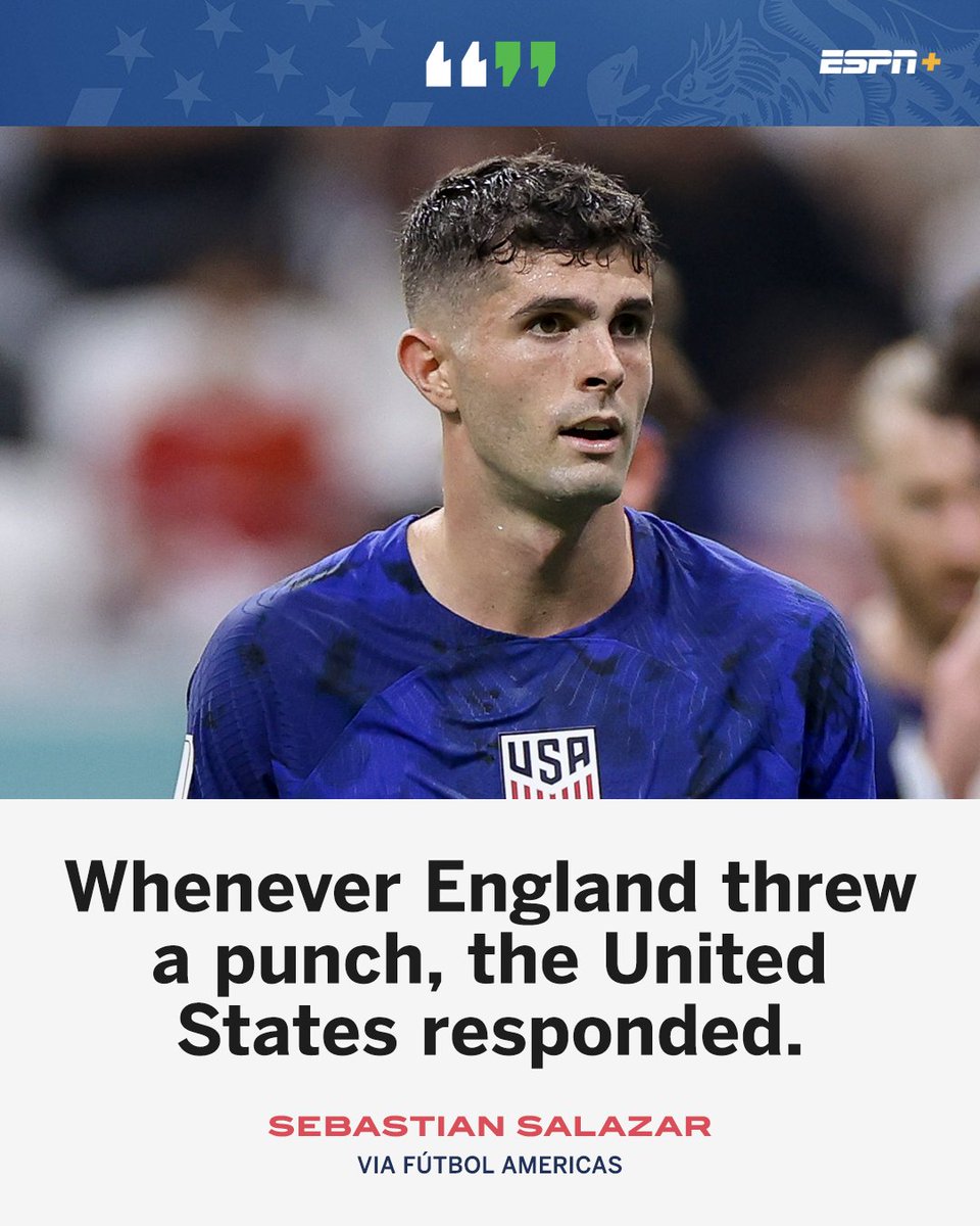 espn's tweet photo. The USMNT went toe-to-toe with England 😤 @ESPNPlus https://t.co/JXPBwIf8QT