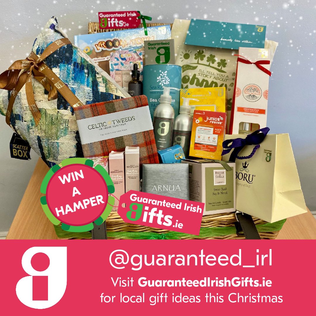 guaranteed_irl's tweet photo. Tweet us during the #LateLateToyShow to be in with a chance to win this fabulous hamper, including gifts from Celtic Tweed, Arnua, @BrookeandShoals, Scatter Box, Johnny Magory Books, Boru Jewelry, @vroomtownbooks, Sea Remedies, Dublin Herbalists, Revive Active, &amp; @berrybebeauty! https://t.co/yHJ9WrnddZ