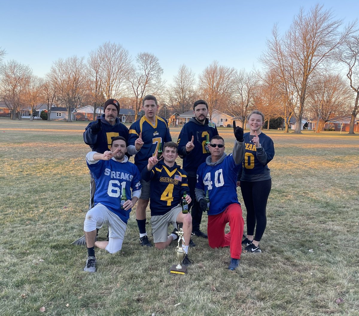 CollinW23's tweet photo. 1,095 days since the last Walker Turkey Bowl. Lots of early morning and late nights to get back to this point 👊👊👊. Grind never stopped to get here again⚡️ ⚡️.  Did whatever needed to get another W 💯 💯 https://t.co/ug31bTvors
