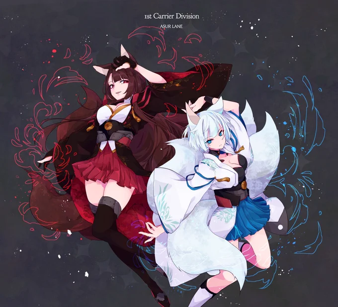 赤城・加賀 #アズールレーン 
