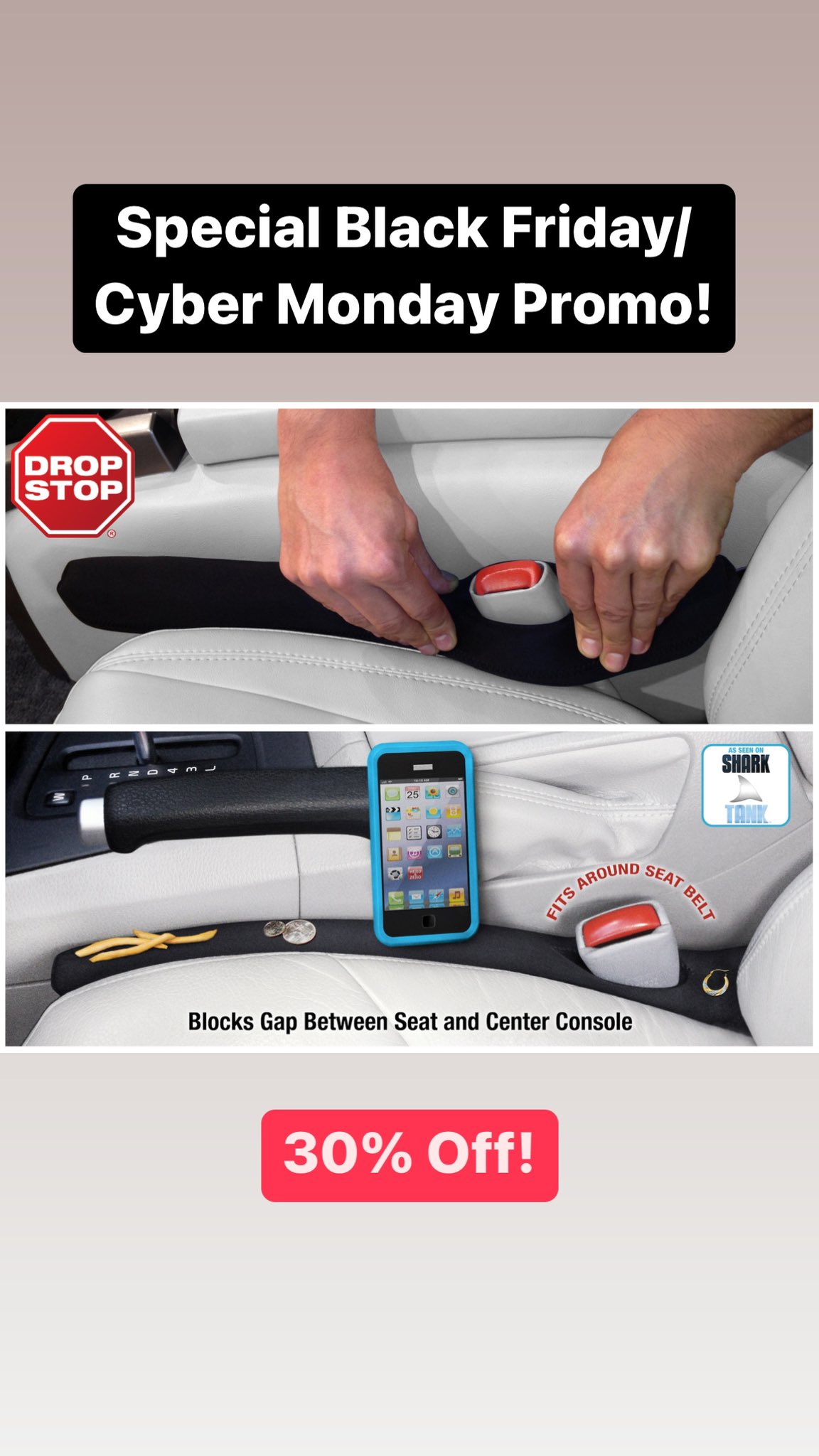 Car seat drop stop sales
