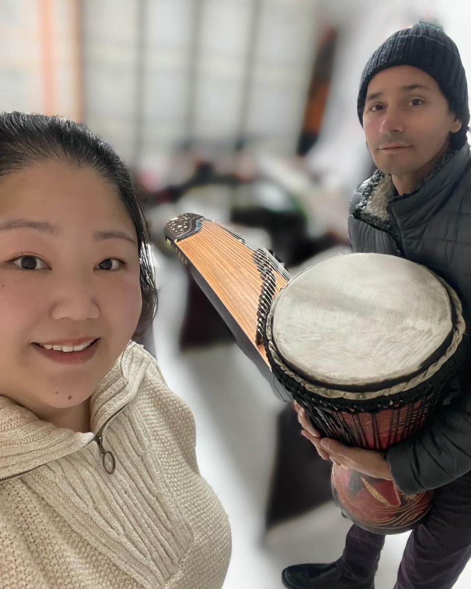 Percussionist William Ruiz - Judy Yeh - Guzheng - performing December 3 - Flushing Queens Ny