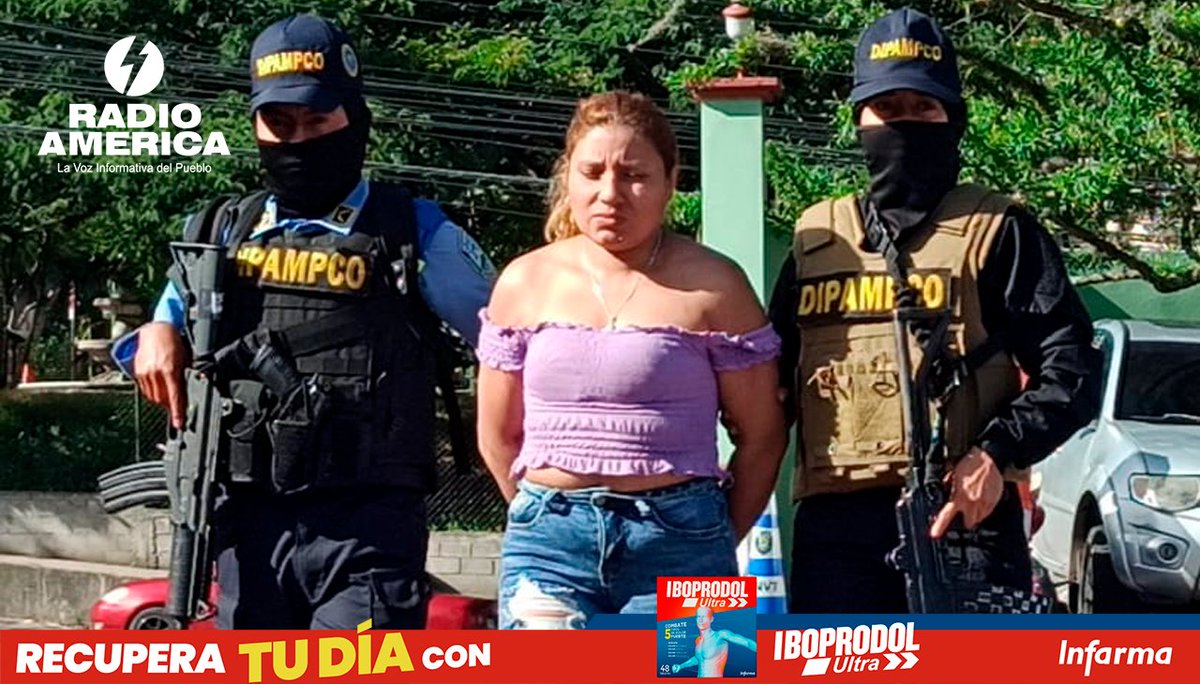 radioamericahn's tweet photo. #AméricaNoticias #onduras.
La Dirección Policial Anti-Maras y Pandillas Contra el Crimen Organizado (DIMPAMCO) captura a administradora y vendedora de droga de pandilla 18 en la capital.

La fémina fue sorprendida con alucinógenos y libretas contables donde llevaba sus registros. https://t.co/ckxdn3FAJo