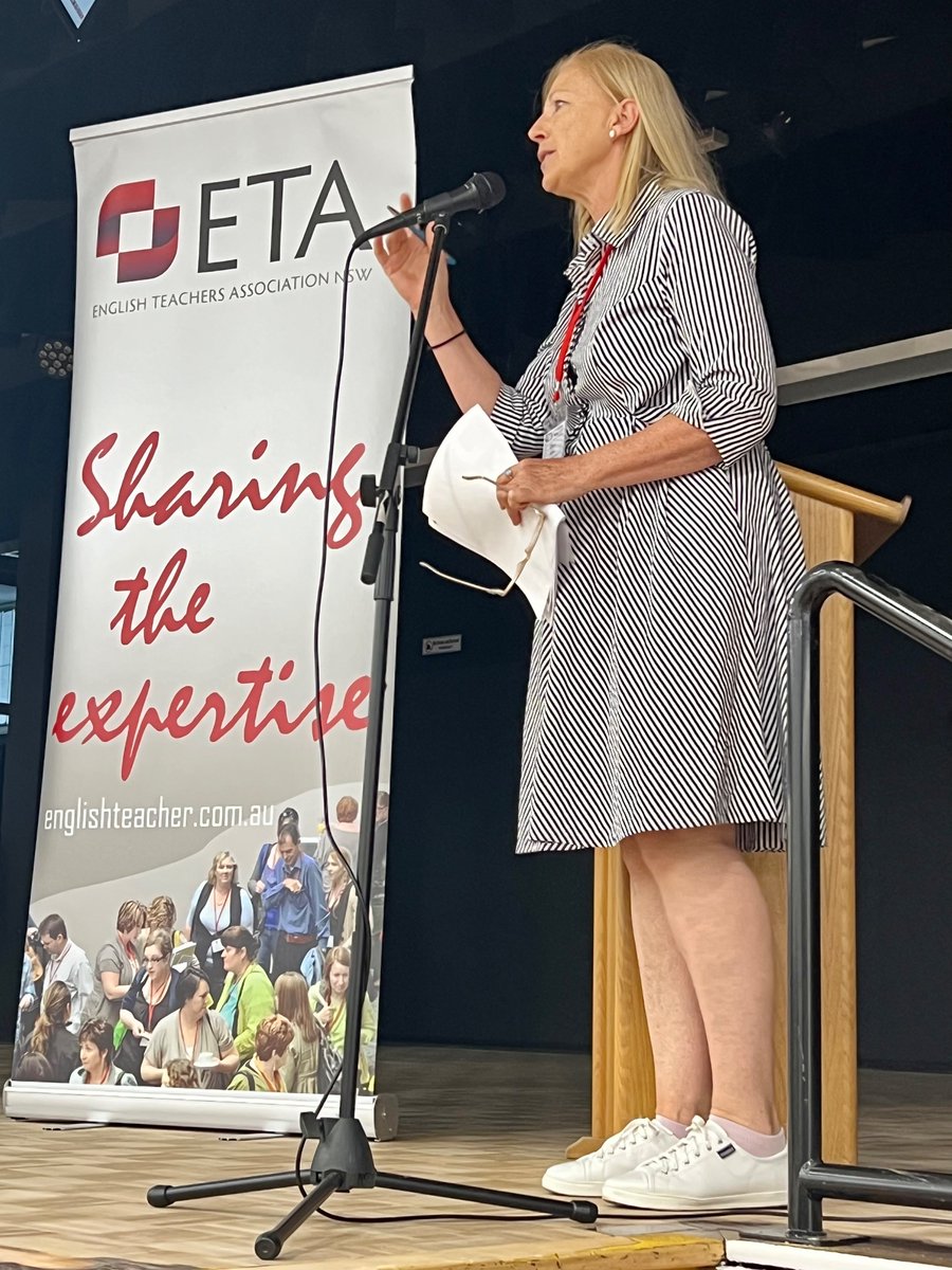yagerk's tweet photo. ETA NSW Conference has started! Sharyn our president welcoming wonderful English teachers. https://t.co/BeQJPuIT0K