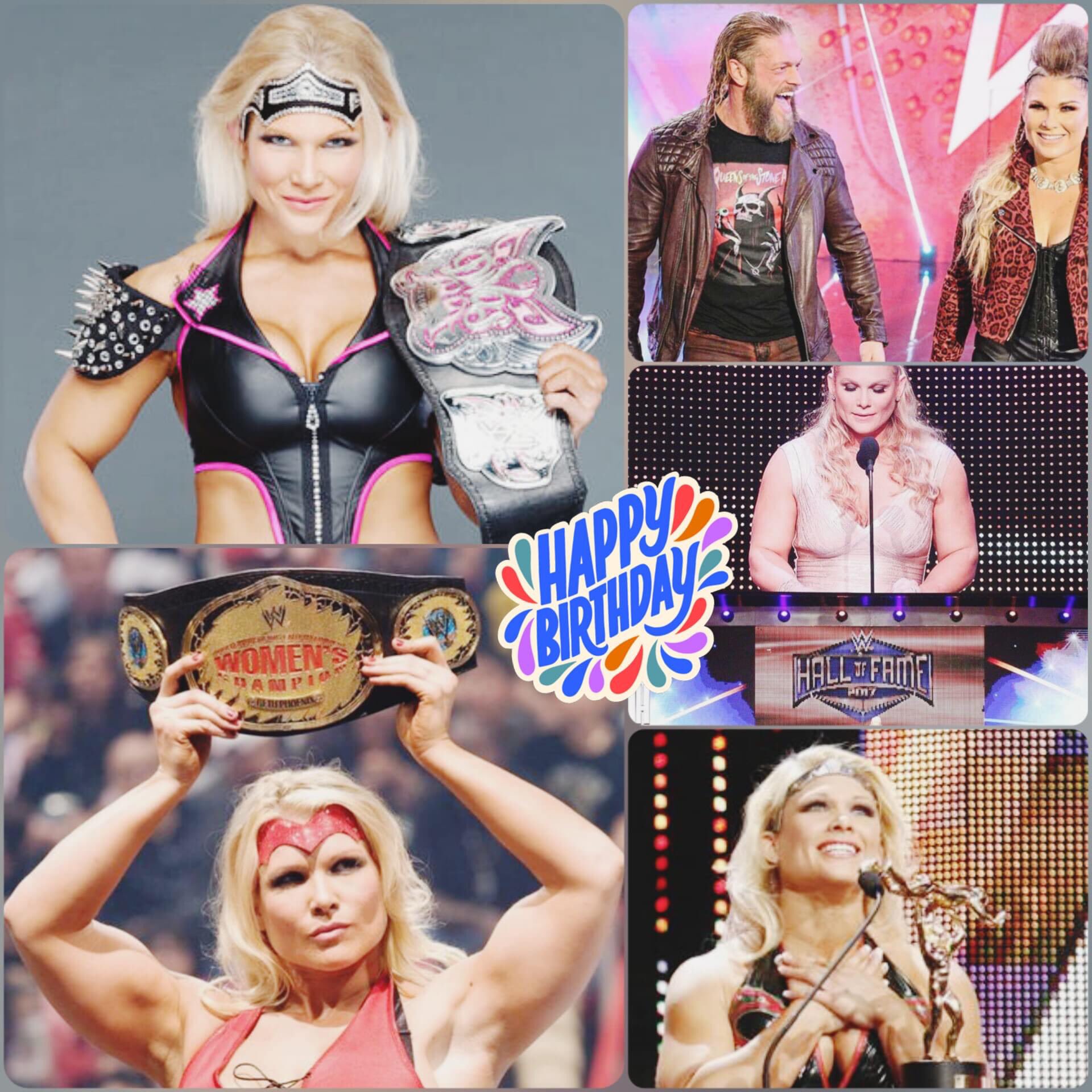 Happy Birthday to Beth Phoenix      The Glamazon   The Hall of Famer   