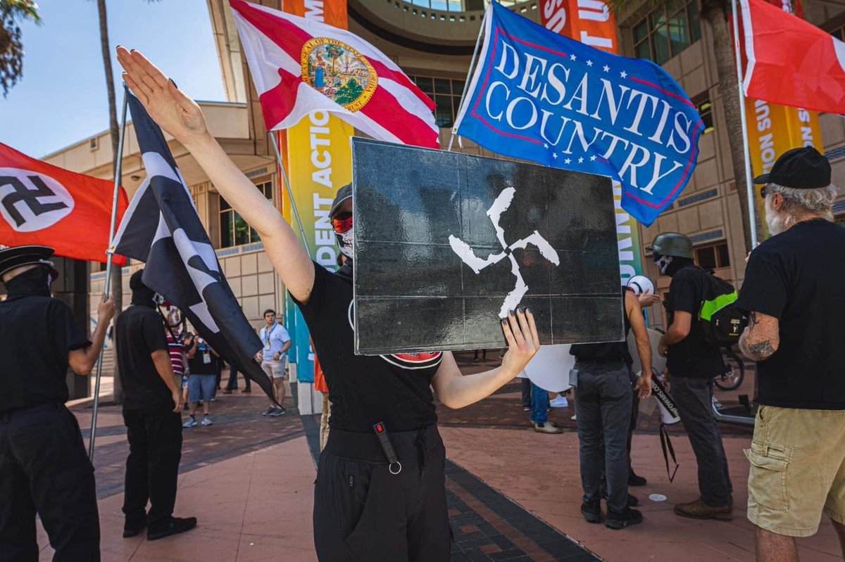 <a href="/OccupyDemocrats/">Occupy Democrats</a> Well, that should disqualify DeSantis too, he didn't call out the Nazis in Florida either.