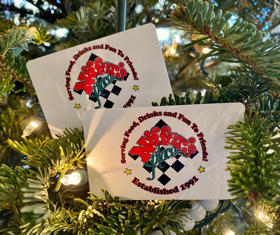NiffersPlace's tweet image. Make it easy on yourself. Buy Niffer's Gift Cards!  Perfect for everyone on your list. Go to NiffersPlace.com/gift-cards. EAT HERE!
*
*
*
#blackfriday #blackfridaydeals #giftcarddeals #giftcards