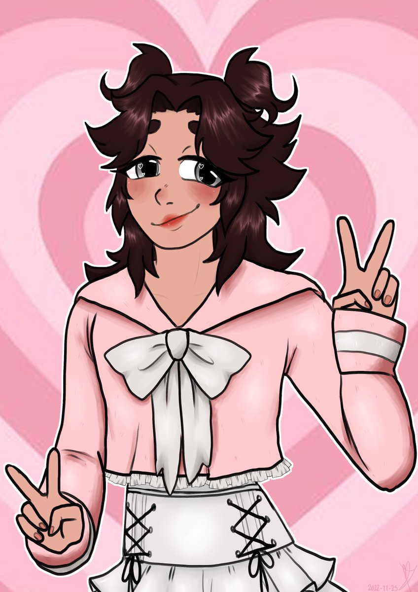 EnuTristan's tweet photo. Shaded halfbody commission for @0coconut_bean0 of their adorable OC Thank you so much for commissioning me!✨ https://t.co/pCfimuaT9Q