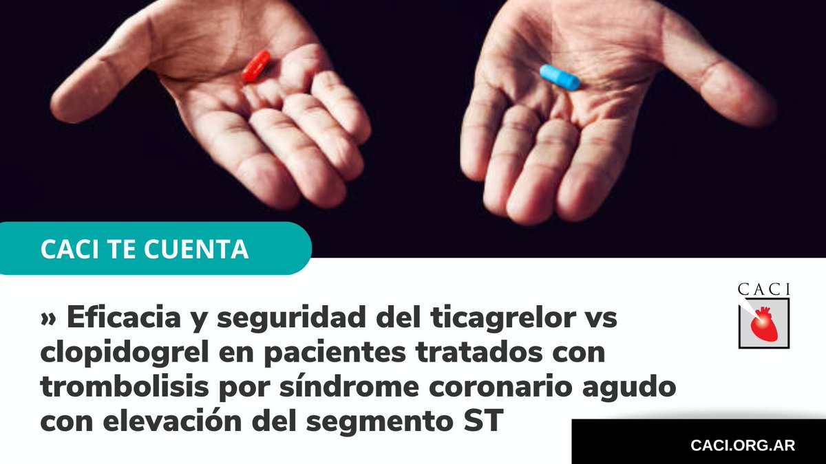 CACIarg's tweet photo. Eficacia y seguridad del #ticagrelor vs #clopidogrel en pacientes tratados con #trombolisis por síndrome coronario agudo con elevación del segmento ST, por el Dr. @jgchiabrando1
🔗 https://t.co/qKidxeee3B
#STEMI #WhyCMR #HBR #CAC #SCA #SCACEST #Angioplastia #Trombolíticos https://t.co/xKa0EBfDpq