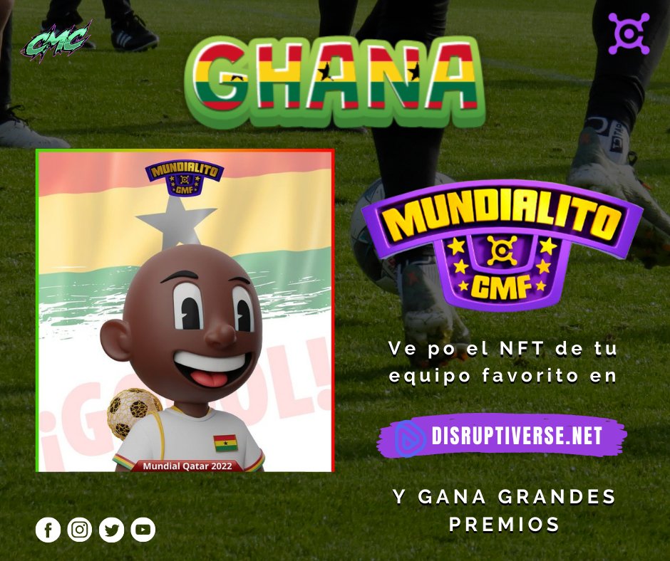 CryptoMakersof's tweet photo. 🚨 ATENCIÓN 🚨 llego Mundialito CMF
⚽️ Ganadores de CMF token, un gran acumulado y muchos premios en el JACKPOT final.
❗️ Entra ahora mismo en 👉 https://t.co/XlRMfnzpyh y Compra el NFT de tu equipo favorito.
#MundialitoCMF 
#Cryptomakers #NFT
#FIFA22 
#mundial #qatar
#worldcup https://t.co/U1voGZRhq3