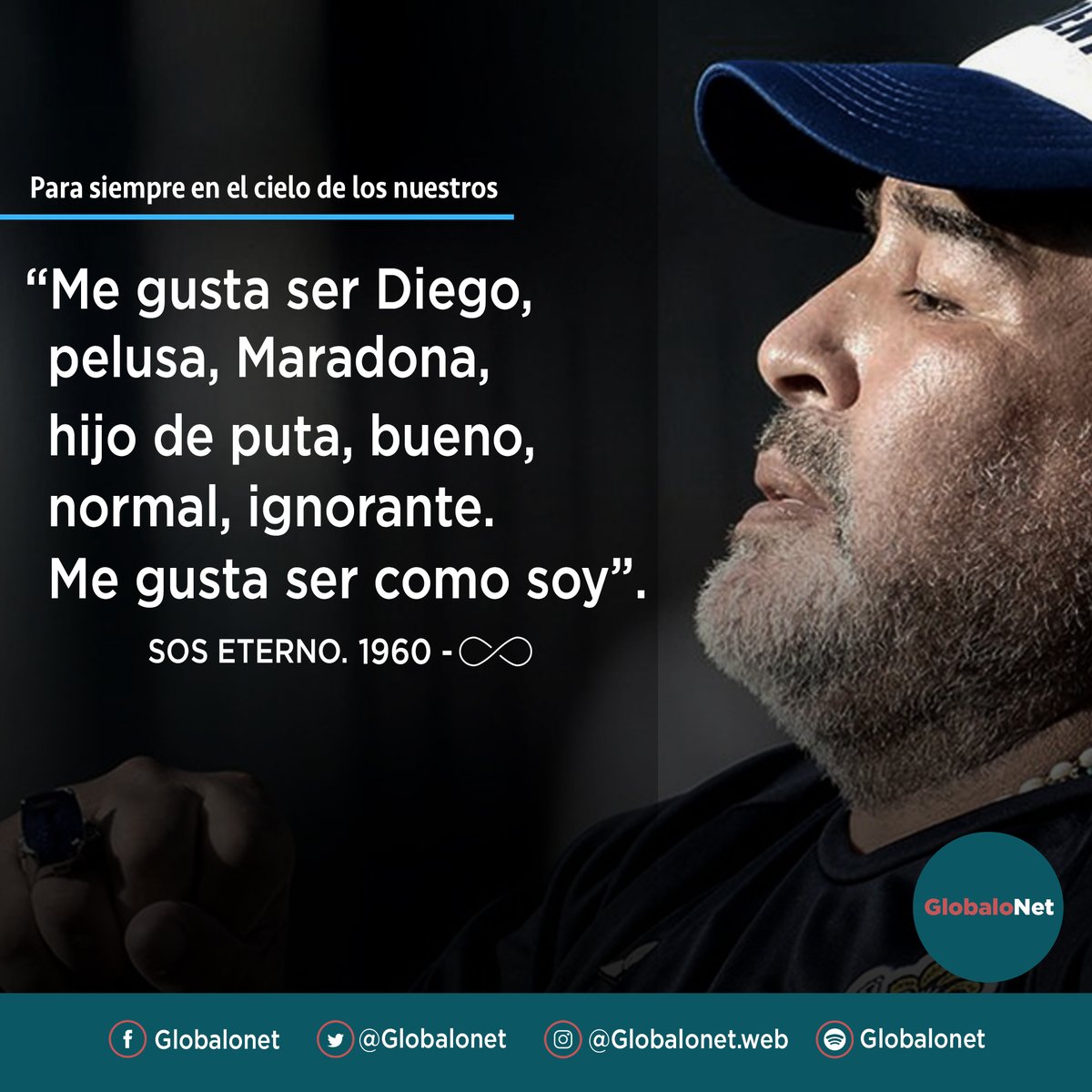 GlobaloNet's tweet photo. Siempre Maradona ♾ https://t.co/vmE6VPWSXX