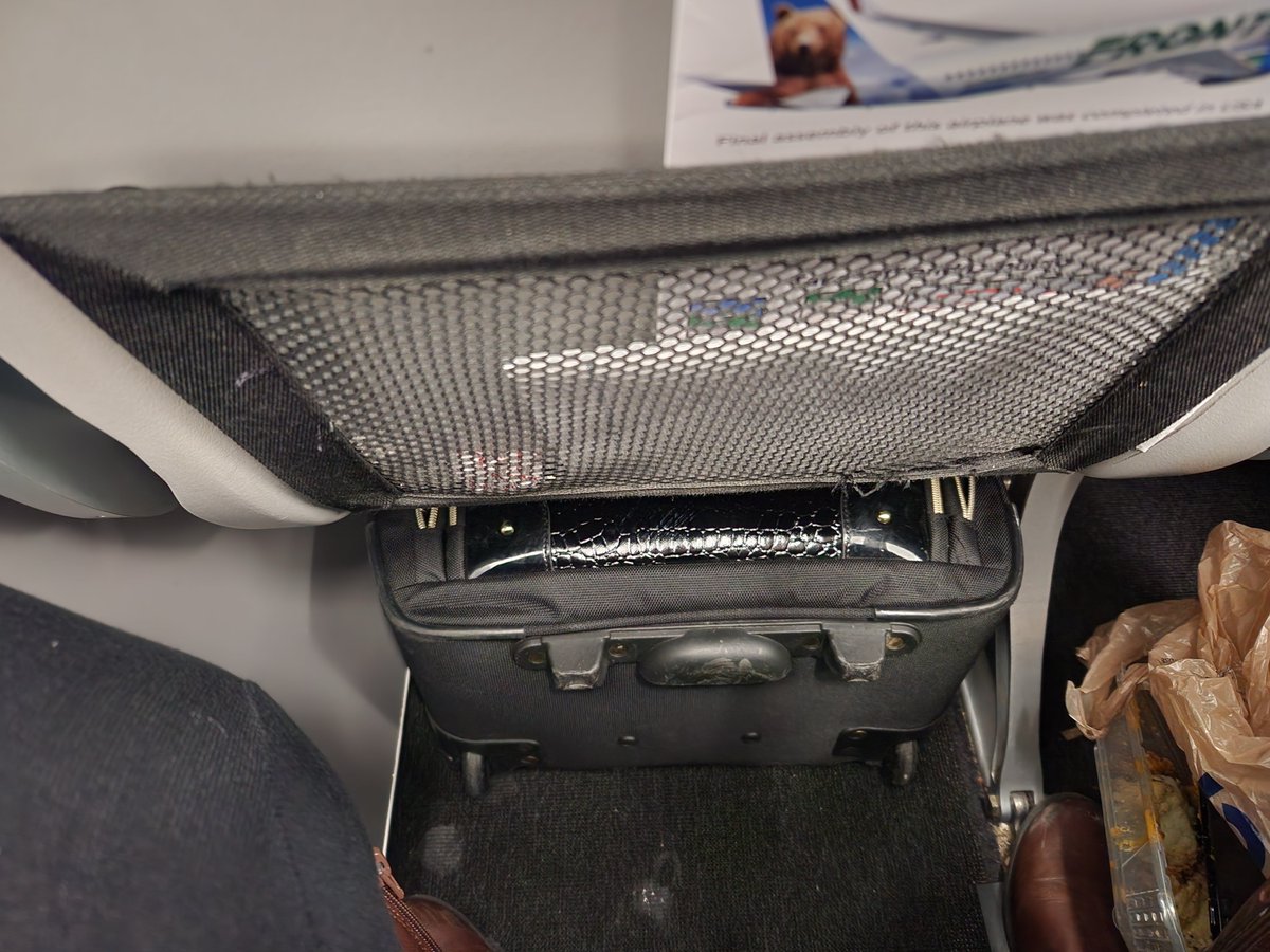 allthatjazzd's tweet photo. I got charged for my personal bag that fits all the way under the seat. Really? Y'all the worst airline ever. I'm so glad I didn't by the pass. @FrontierAirli12 https://t.co/TuoFw9u9R7