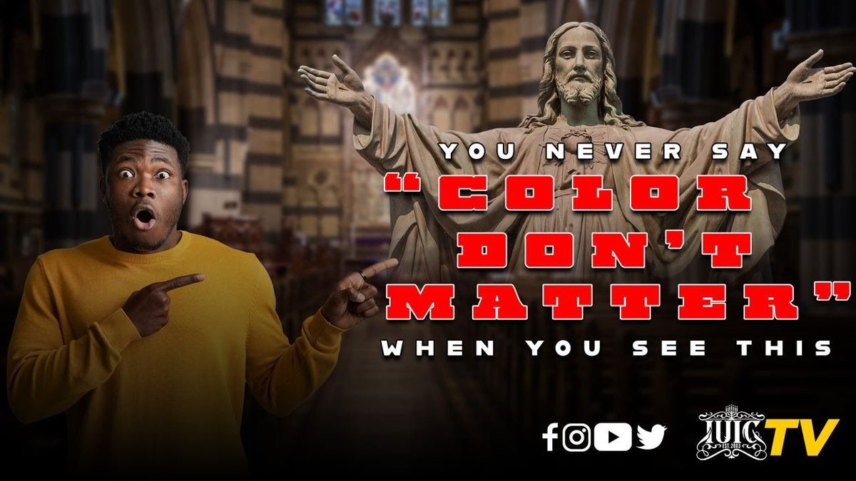 iuic_montreal's tweet photo. Your #Oppressors taught you that #JesusChrist is #white 🧔‍♀. But when someone proves he's #Black🤴🏿✊🏿 according to the Bible, now #color don't matter.🤔🤦🏾‍♂
https://t.co/y8zC6V9Kv1

#MKE #IUICMilwaukee #FourOneFour #MilTown #JesusChrist #Church #ChristIsBlack #RealJews https://t.co/u0xFqnLPPW