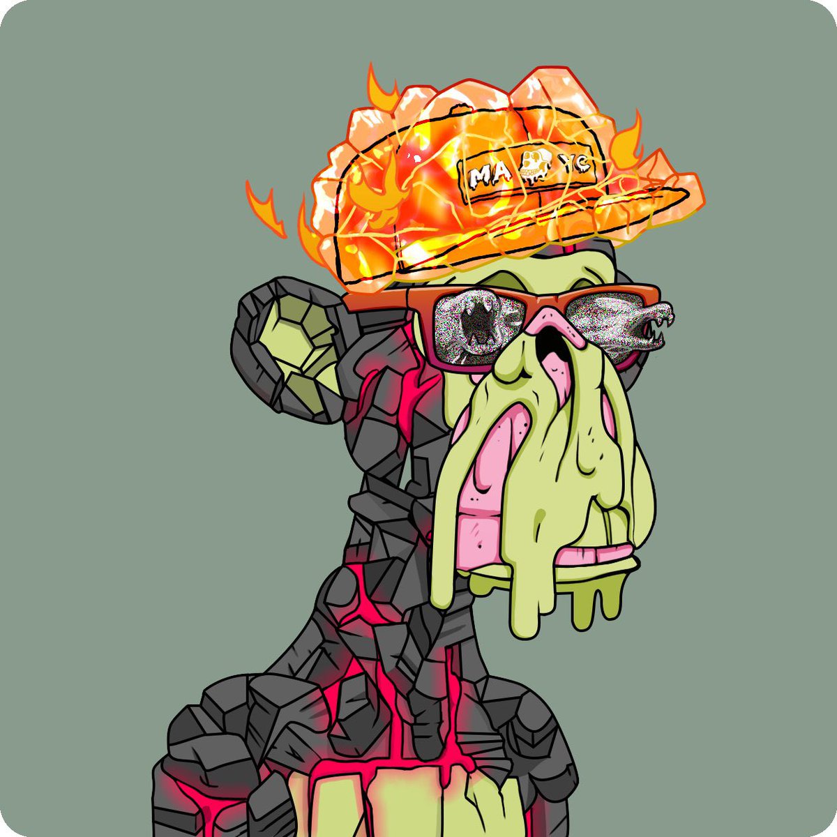 Been after a red Merch hat for a minute. Feels good to be back in the yacht club with this 🔥 mutant. 

Thanks to my guy <a href="/MThasleem/">WANNABEWHALE.ETH</a> for the deal and to my unofficial trading advisors <a href="/NeonApesYC/">N3ON</a> <a href="/l3yum/">L3yum</a> @JustinAHertz and <a href="/Mikeyyy_G20/">Mikeyyy.eth</a>.

<a href="/BoredApeYC/">Bored Ape Yacht Club 🍌</a>