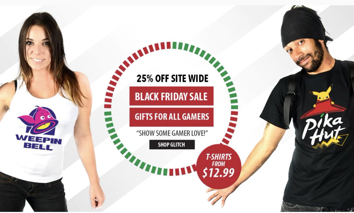 25% OFF Black Friday All Weekend Sale! Automatic Discount “Just add to Cart” glitchgear.com/collections/gl… #pokemon #PokemonViolet #BlackFriday