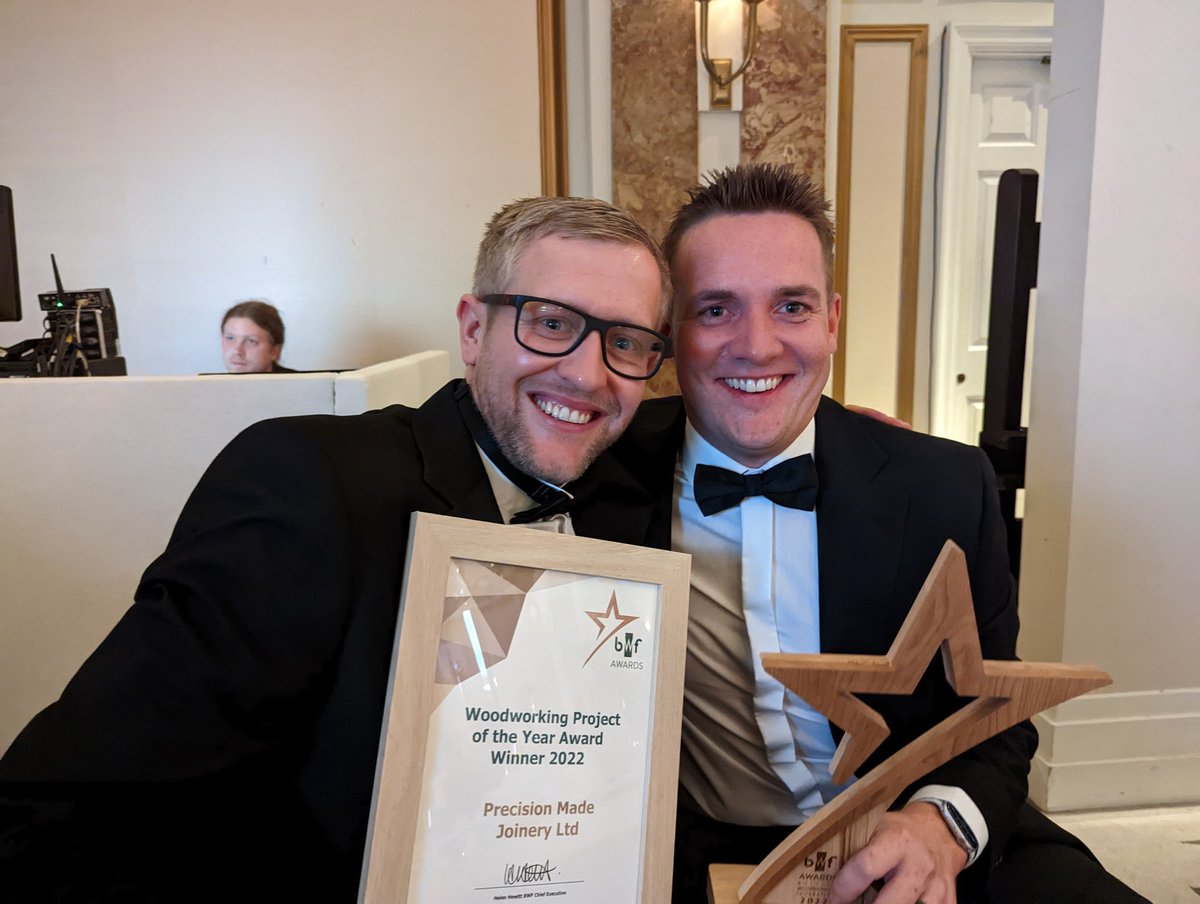 sroops's tweet photo. Congratulations to my new friends @Grimmy1983 &amp;  #CraigGreen @ukPrecusionMade for their success #BWF awatds https://t.co/9A4INUYZmq