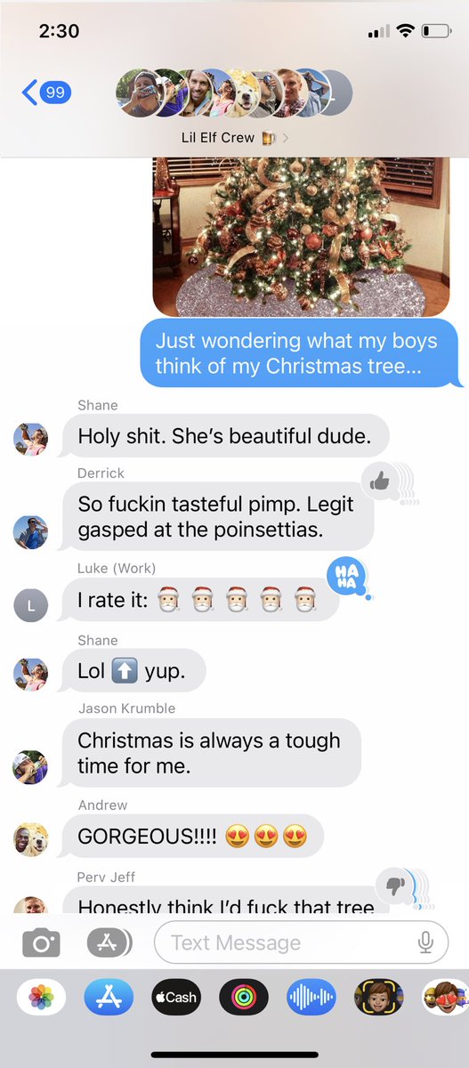 Yea. I think the boys like my tree. 😎