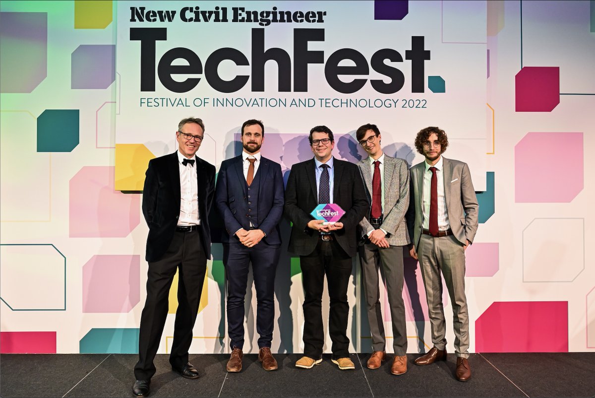 We did it! At yesterday's New Civil Engineer TechFest #NCETechFest we were awarded the Innovation Incubator Award - national recognition for our pioneering application of #muography to the civil engineering sector #Muontomography - from Natural Radiation to Structural Information