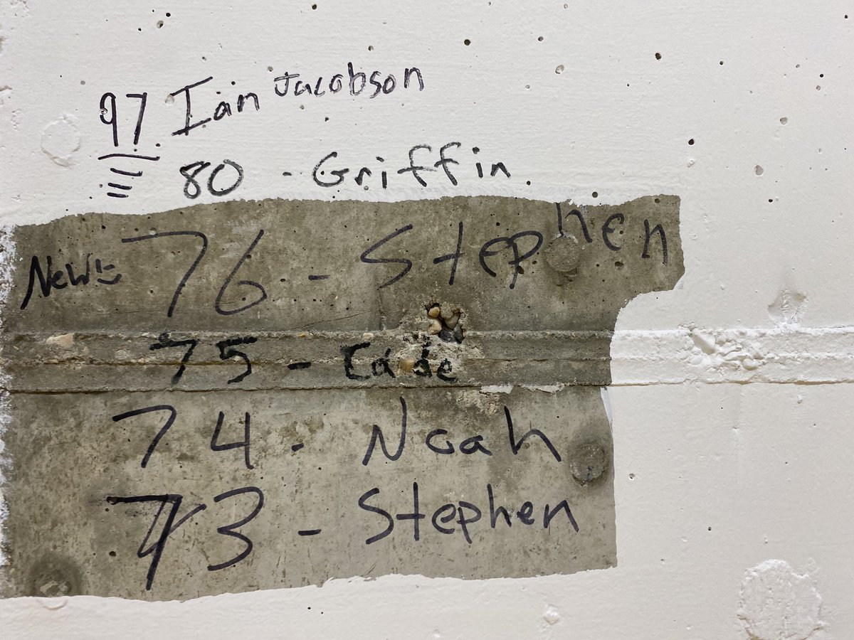 TRF_Wrestling's tweet photo. Griffin Lundeen adds his name to one of the most prestigious records boards in all of sports! The Prowler wrestling ropes records!! #prowlerstrong #cwcw https://t.co/cm9IyLwY0U