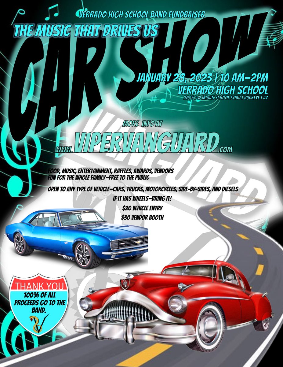 If it has wheels bring it! Support the Viper Vanguard Marching Band!vipervanguard.com/shop
#marchingband #vipervanguard