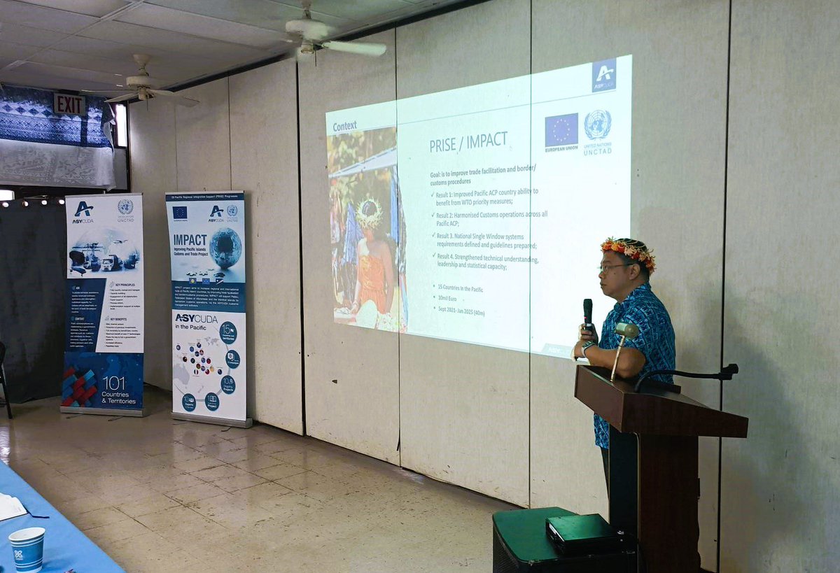 UNCTAD ASYCUDA in the Pacific 🇺🇳 (@asycudapacific) on Twitter photo The launch of <a href="/EUPasifika/">EU Pacific 🇪🇺</a> funded #ASYCUDA in #FSM started off with an awareness session among key stakeholders, on the need for simplified and harmonized customs procedures to facilitate trade.
Read more: gov.fm/index.php/comp…
#PRISE #PacificTrade <a href="/FSMPIO/">Federated States of Micronesia Public Information</a> <a href="/UNinMicronesia/">UN in Micronesia</a> The launch of <a href="/EUPasifika/">EU Pacific 🇪🇺</a> funded #ASYCUDA in #FSM started off with an awareness session among key stakeholders, on the need for simplified and harmonized customs procedures to facilitate trade.
Read more: gov.fm/index.php/comp…
#PRISE #PacificTrade <a href="/FSMPIO/">Federated States of Micronesia Public Information</a> <a href="/UNinMicronesia/">UN in Micronesia</a>