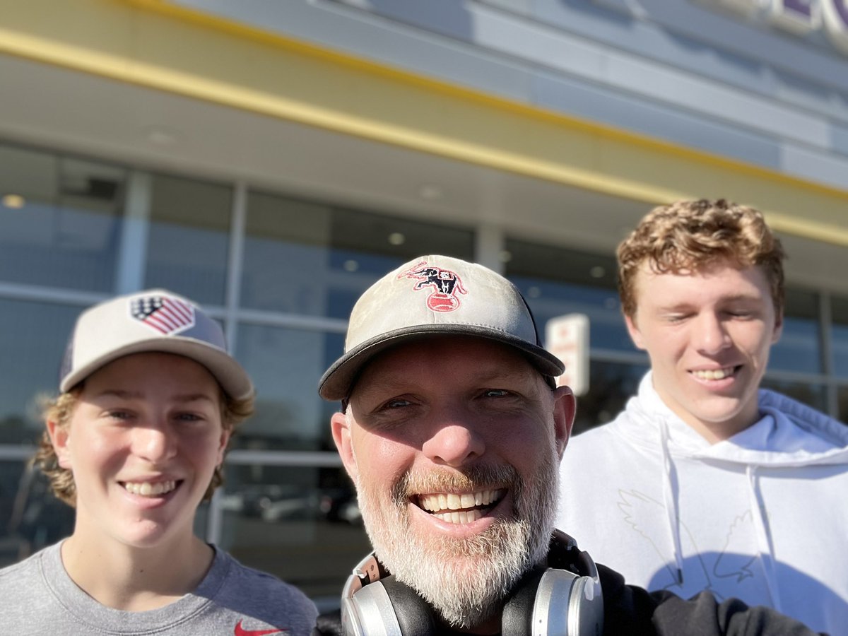 drewh408's tweet photo. Took @TheLukeHull and Carson to my gym this morning to get a workout in!  Those two are getting 💪💪💪!  @naturalbaseball @Tmaster12 #createthedream https://t.co/WGlZYPaz6B