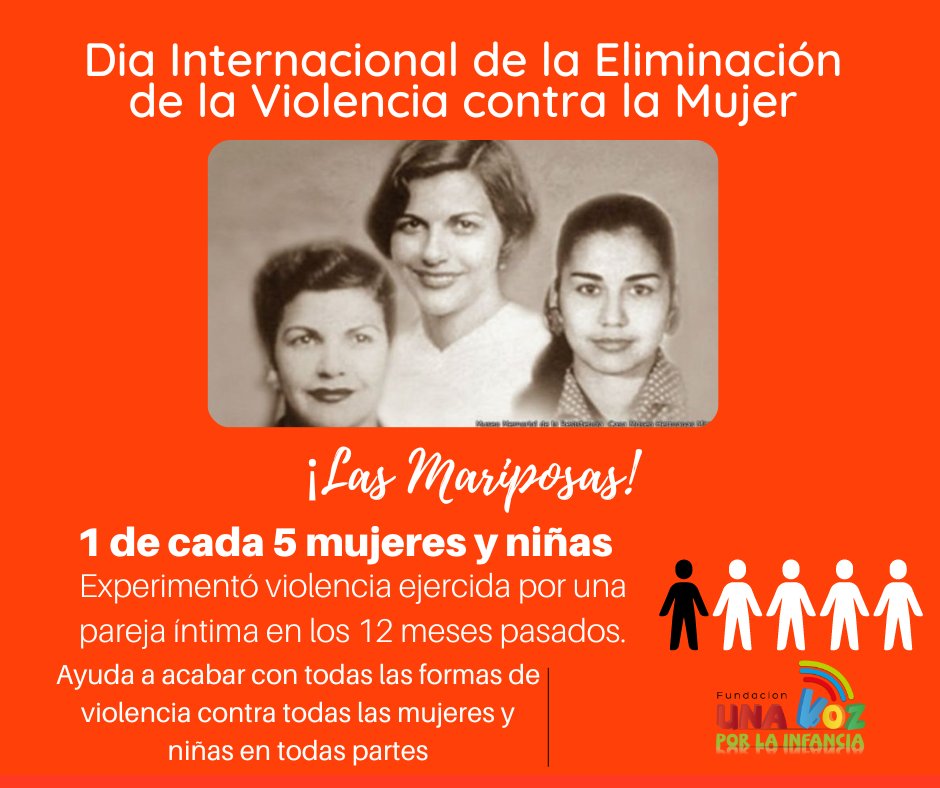 Día Internacional de la Eliminación de la Violencia Contra la Mujer. Ve a nuestro blog para más sobre el origen de este día y cuales son las formas más comunes de violencia contra las mujeres y las niñas funinfa.org.do/dia-internacio… #PintemoselMundodeNaranja <a href="/ONUMujeres/">ONU Mujeres</a> <a href="/UNICEF/">UNICEF</a>
